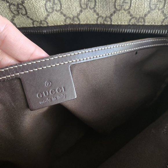 Gucci Black and Gray Monogram Tote - Picture 9 of 10